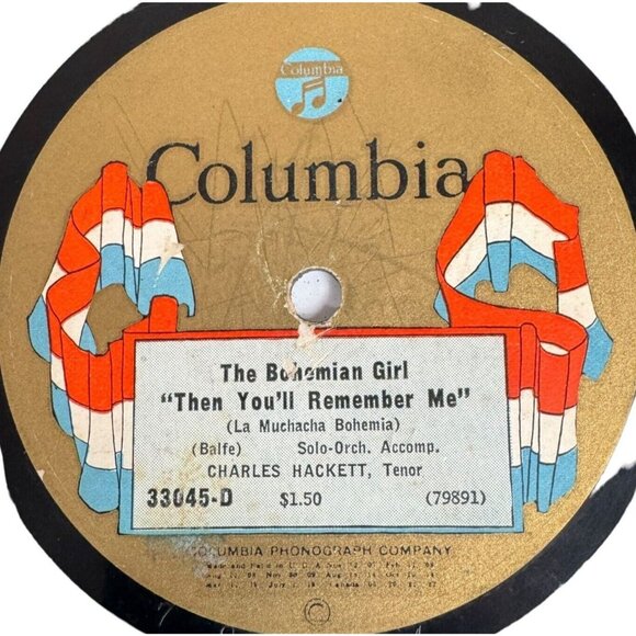 Charles Hackett - Drink To Me Only With Thine Eyes - 33045-D Columbia - Picture 4 of 4